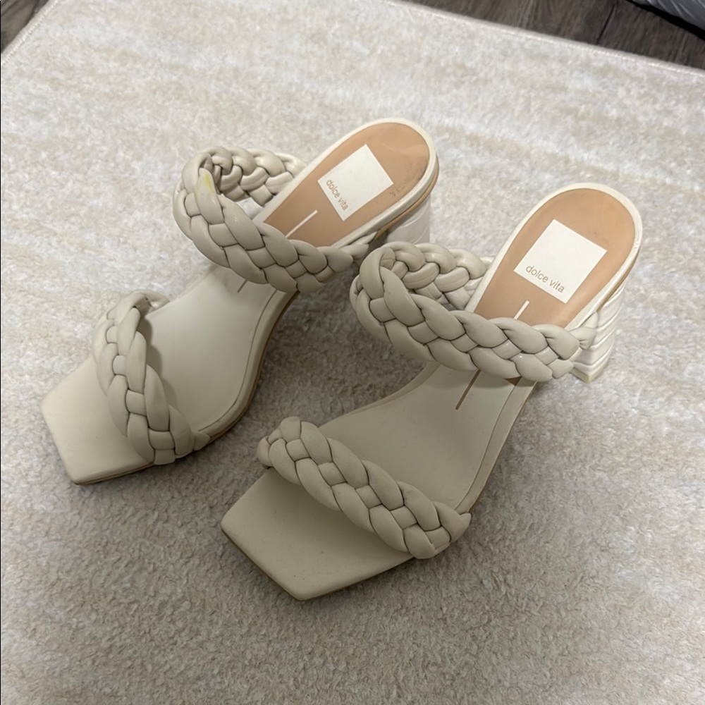 Dolce Vita Paily Braided Sandal (Women) Ivory 7.5